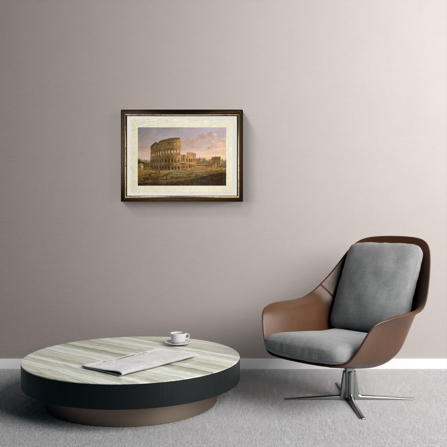 Veduta del Colosseo con l'arco di Costantino, c.1716 - Gaspare Vanvitelli - Gaspar van Wittel