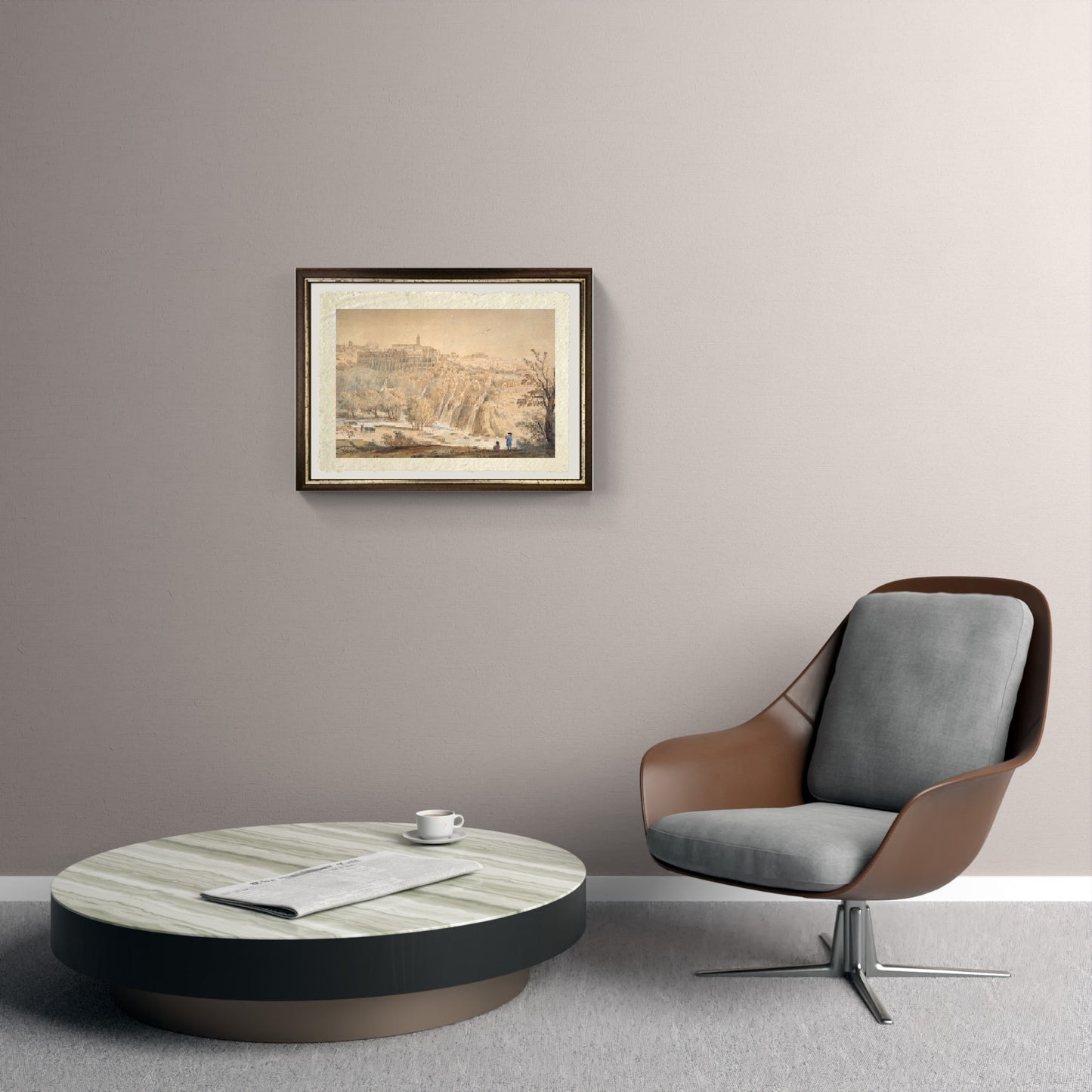 Veduta del Monastero Basiliano a Grottaferrata, Roma - Gaspare Vanvitelli - Gaspar van Wittel