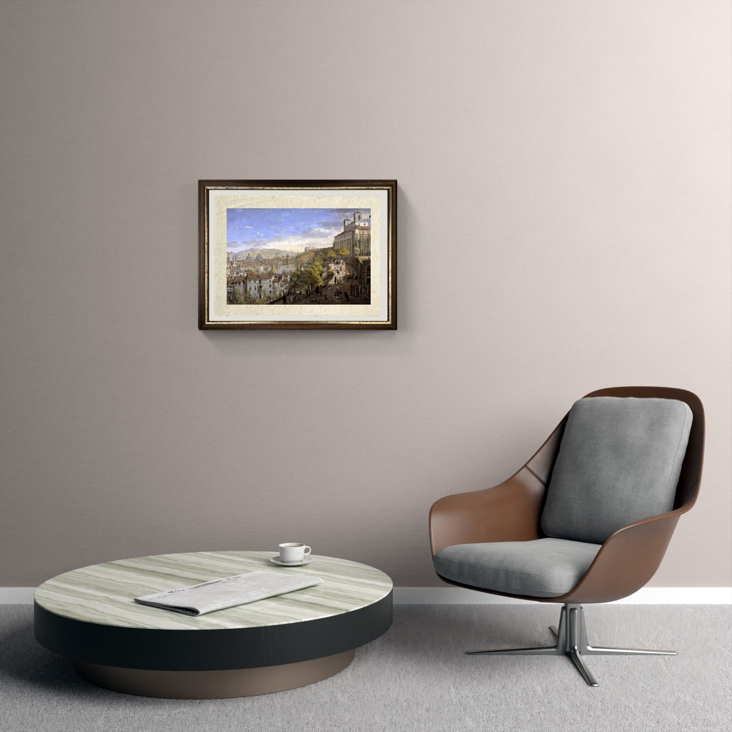 Veduta della Villa Medici, Roma - Gaspare Vanvitelli - Gaspar van Wittel