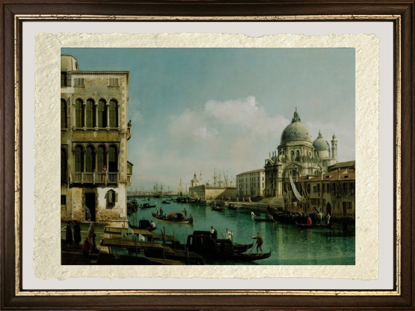 Veduta del Canal Grande e della Punta della Dogana, 1743 - Bernardo Bellotto