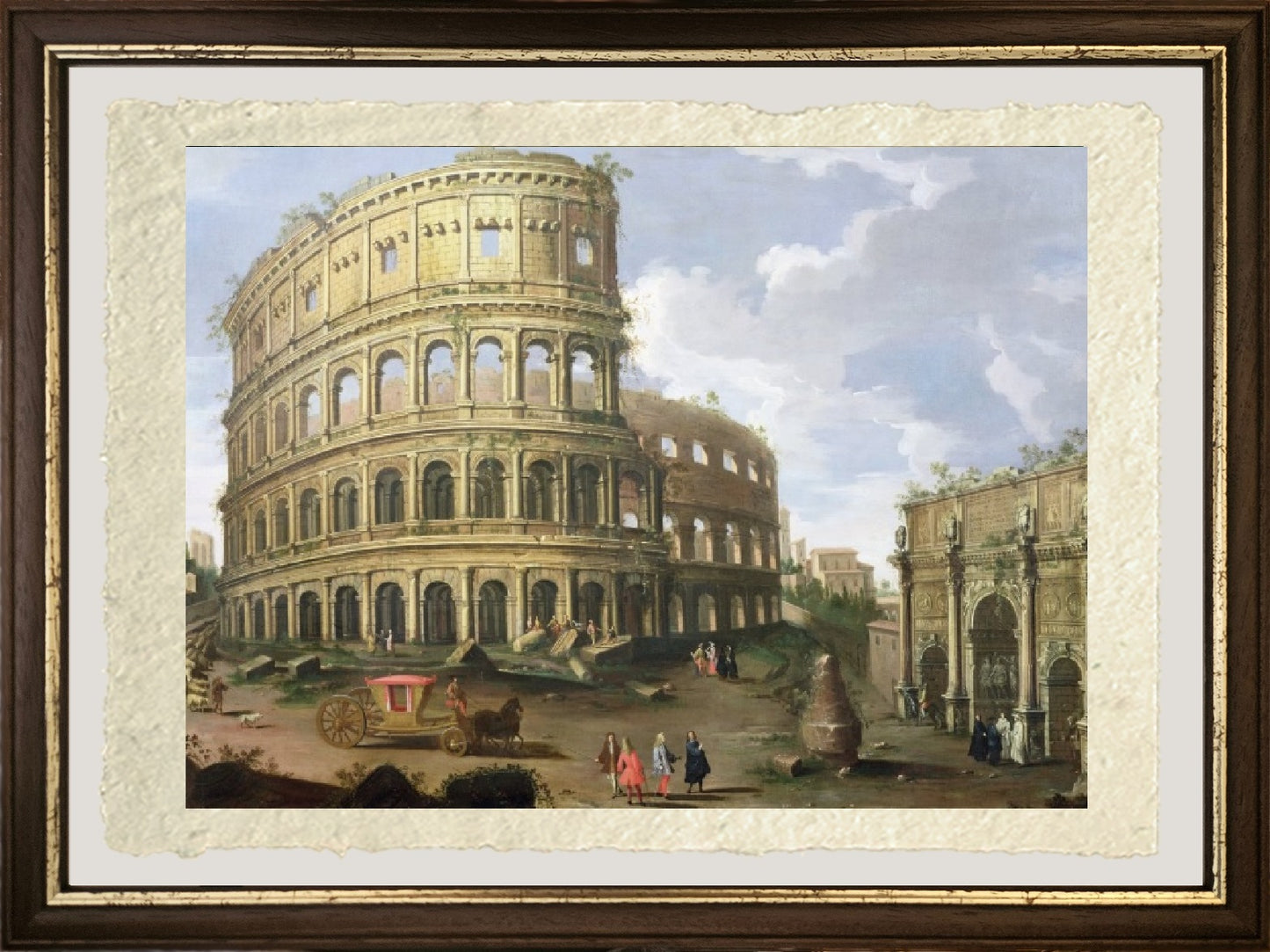 Veduta del Colosseo a Roma - Gaspare Vanvitelli - Gaspar van Wittel