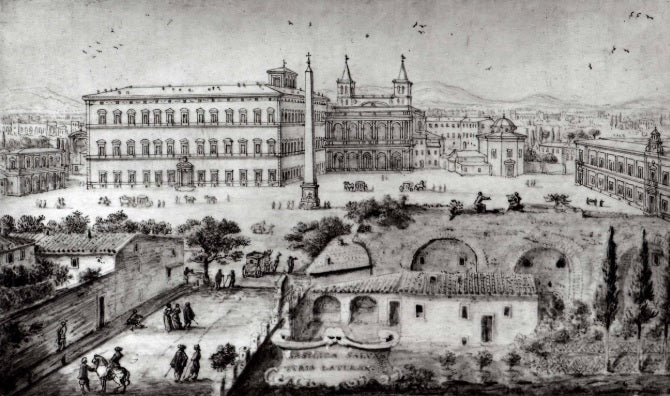 View of Rome with St. Peter's and Castel Sant' Angelo in the Distance, 1685 - Gaspare Vanvitelli - Gaspar van Wittel