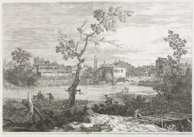 Veduta di Burano - Giovanni Antonio Canal detto Canaletto