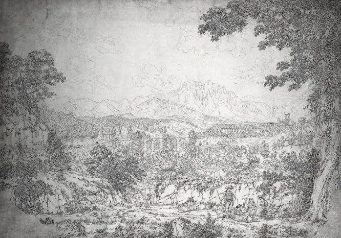Veduta di Cava dei Tirreni - Jakob-Philipp Hackert