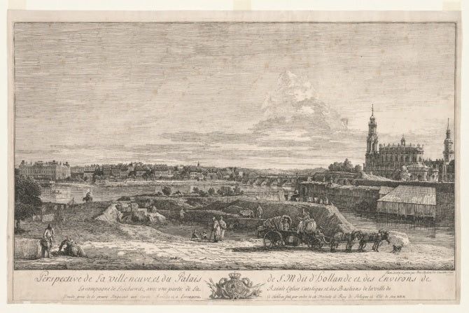 Veduta di Dresda, 1748 - Bernardo Bellotto