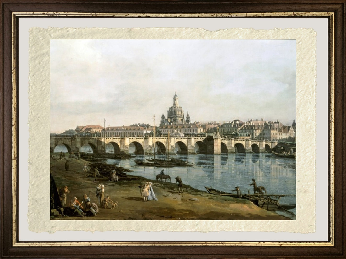 Veduta di Dresda dalla riva destra del fiume Elba - Bernardo Bellotto