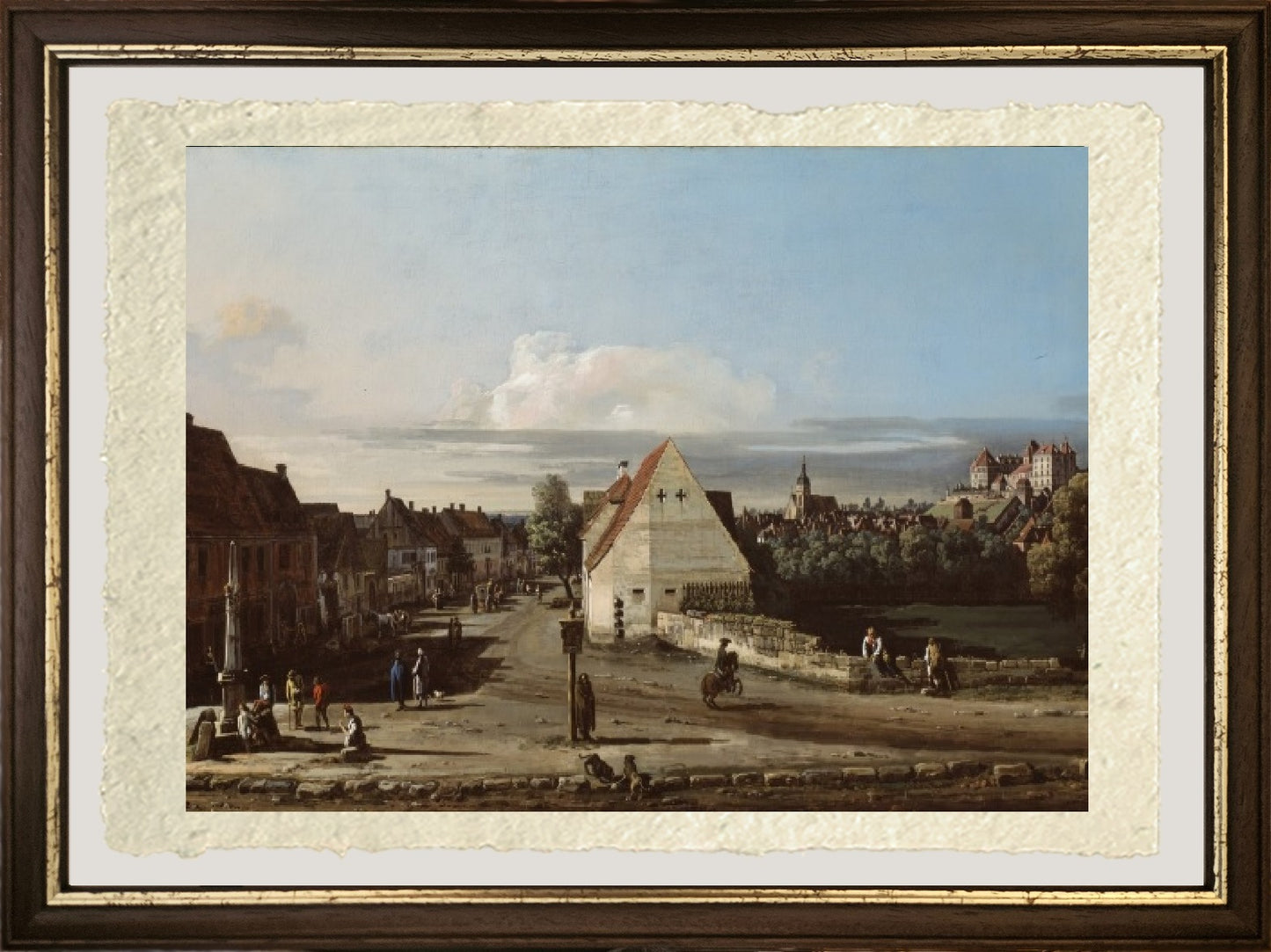 Veduta di Pirna con la fortezza di Sonnenstein - Bernardo Bellotto
