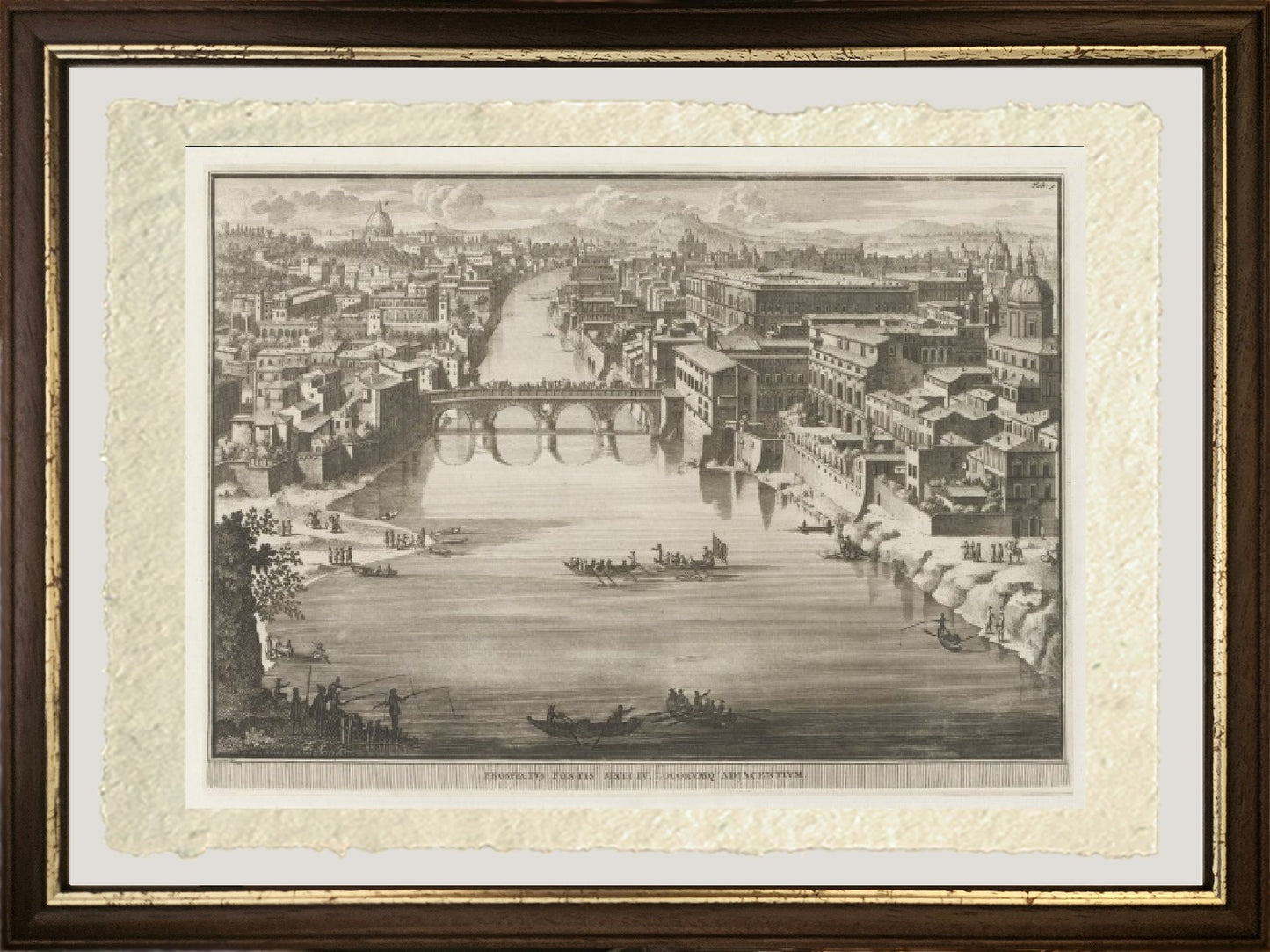 View of Rome with St. Peter's and Castel Sant' Angelo in the Distance, 1685 - Gaspare Vanvitelli - Gaspar van Wittel