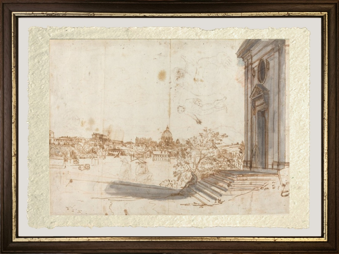 Veduta di Roma da Santa Maria del Priorato - Gaspare Vanvitelli - Gaspar van Wittel