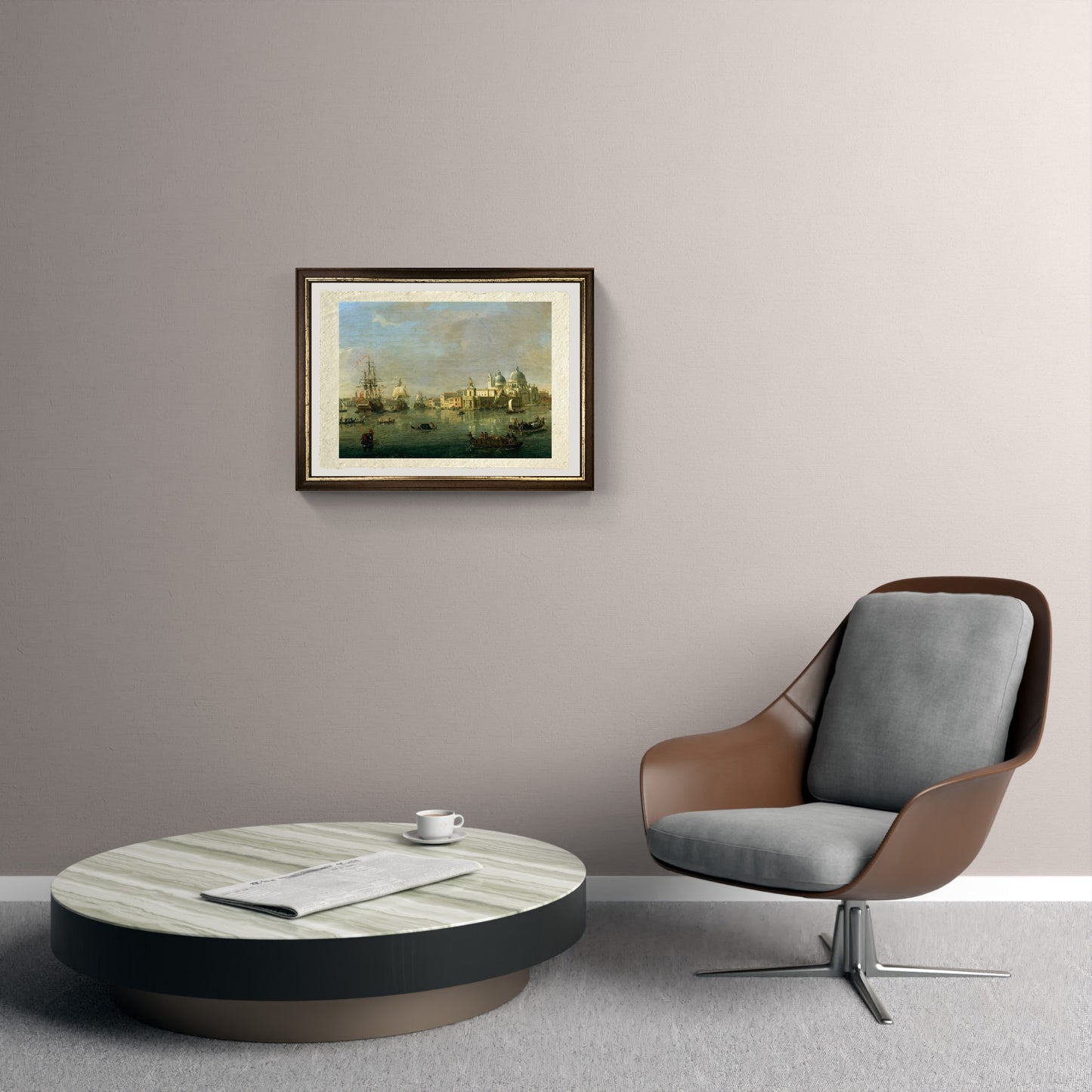 View of Venice with the Giudecca and the Customs House (detail) - Gaspare Vanvitelli - Gaspar van Wittel