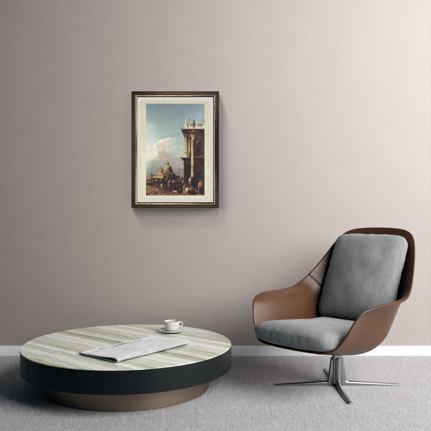 Venezia di Giovanni Antonio Canal detto Canaletto su carta Amalfi su parete