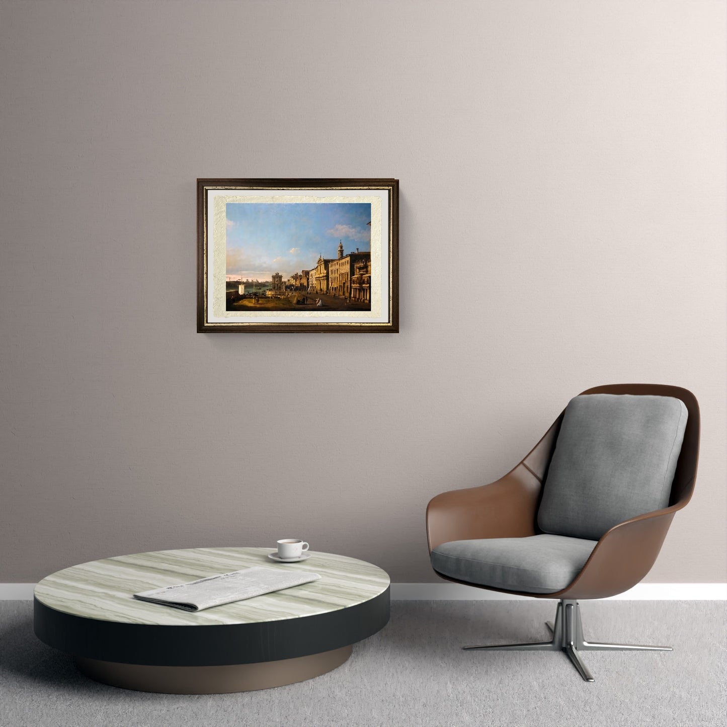 Via di Ripetta in Rome, 1744 - Bernardo Bellotto