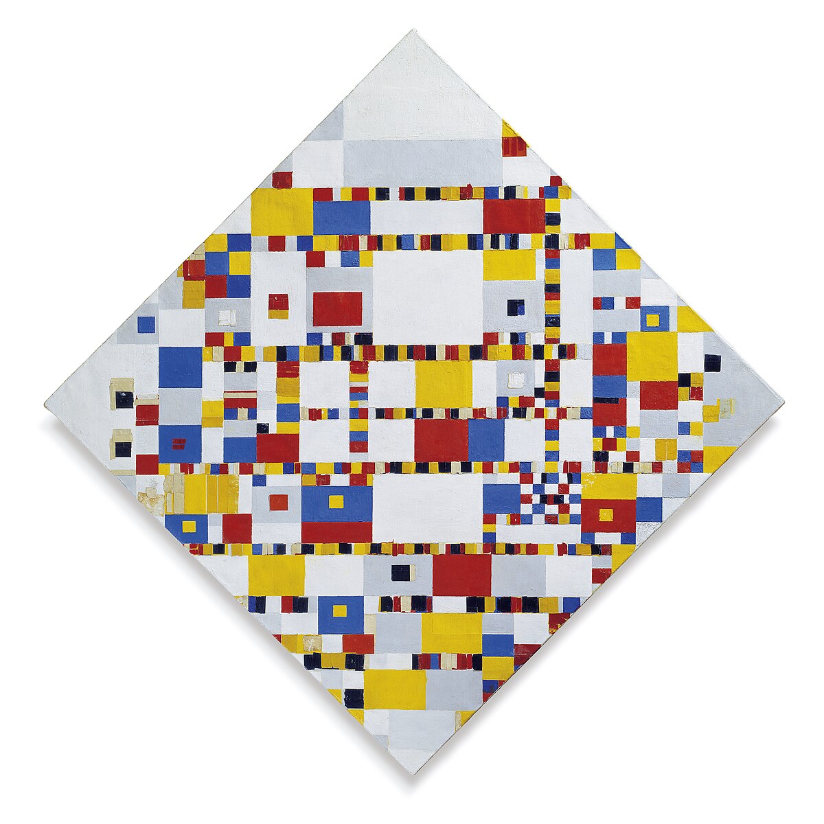 Victory Boogie Woogie di Piet Mondrian su pregiata carta Amalfi