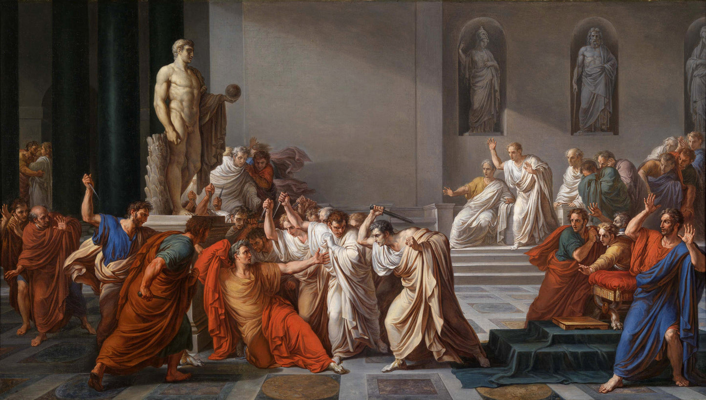 The assassination of Caesar, Vincenzo Camuccini