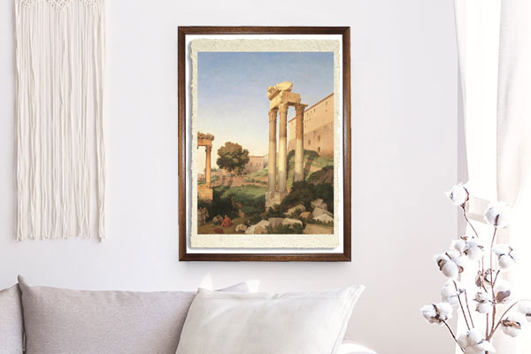 View of the Roman forum (detail) by Lancelot Theodore Turpin de Crissè