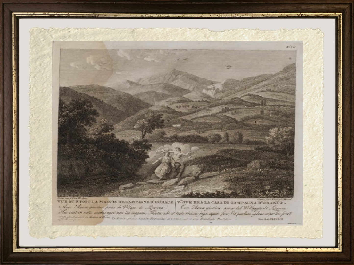 Vista della casa di campagna di Orazio (n. VII) - Jakob-Philipp Hackert
