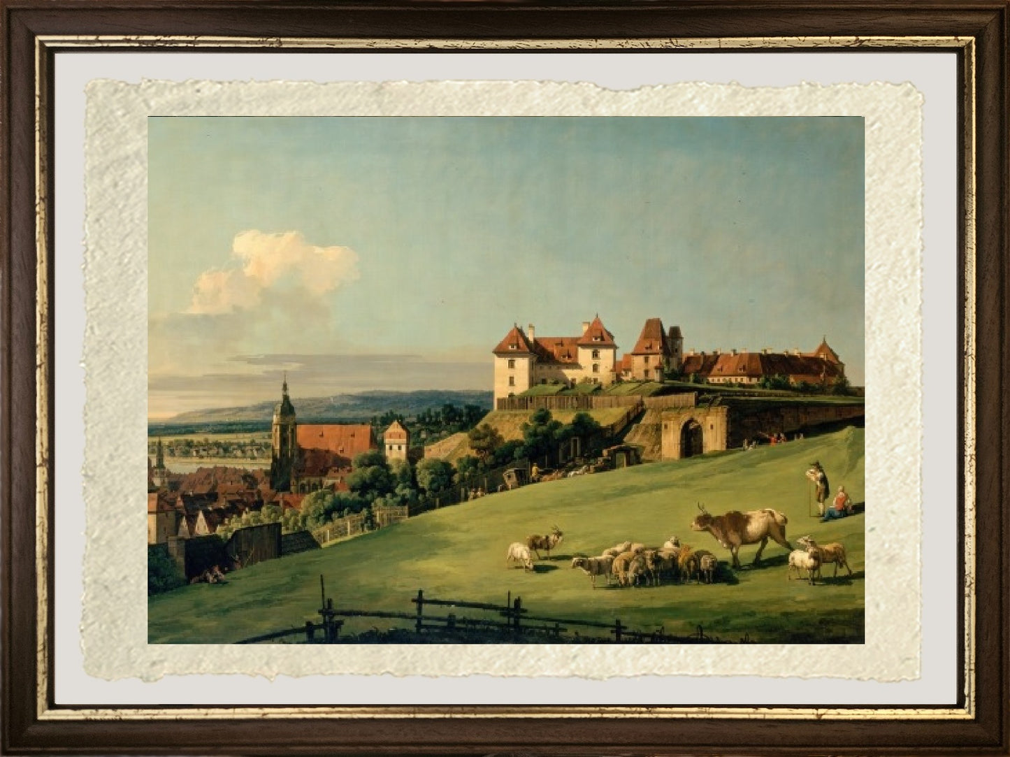 Vista di Pirna dal Castello di Sonnenstein - Bernardo Bellotto