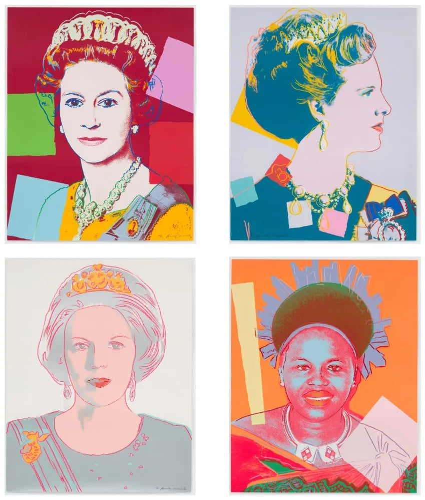Reigning Queens di Andy Warhol su pregiata carta Amalfi