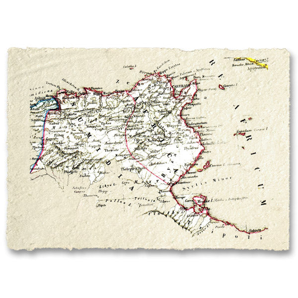 Mappa dell'Antica Numidia