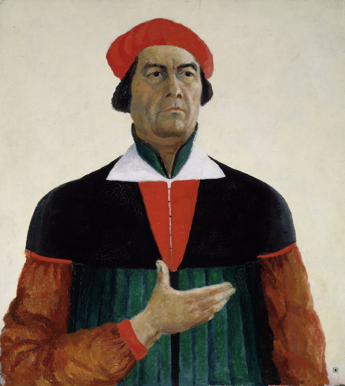 Autoritratto, 1933, di Kazmir Malevich su pregiata carta Amalfi