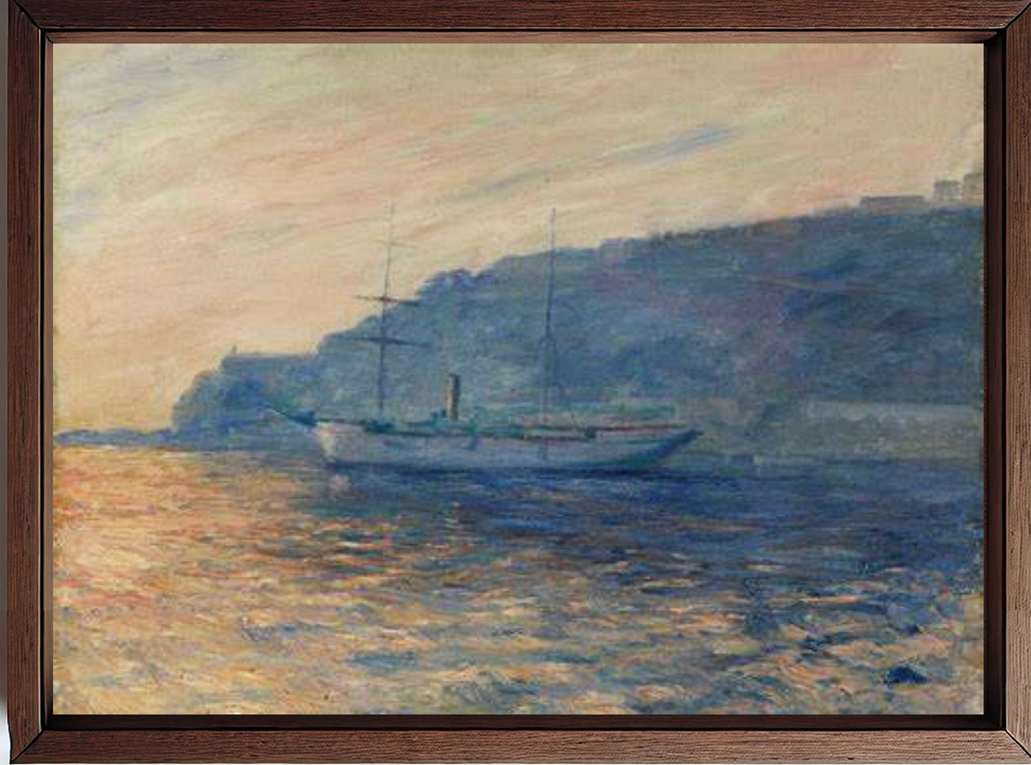 The bay of Monaco, painting by Claude Monet