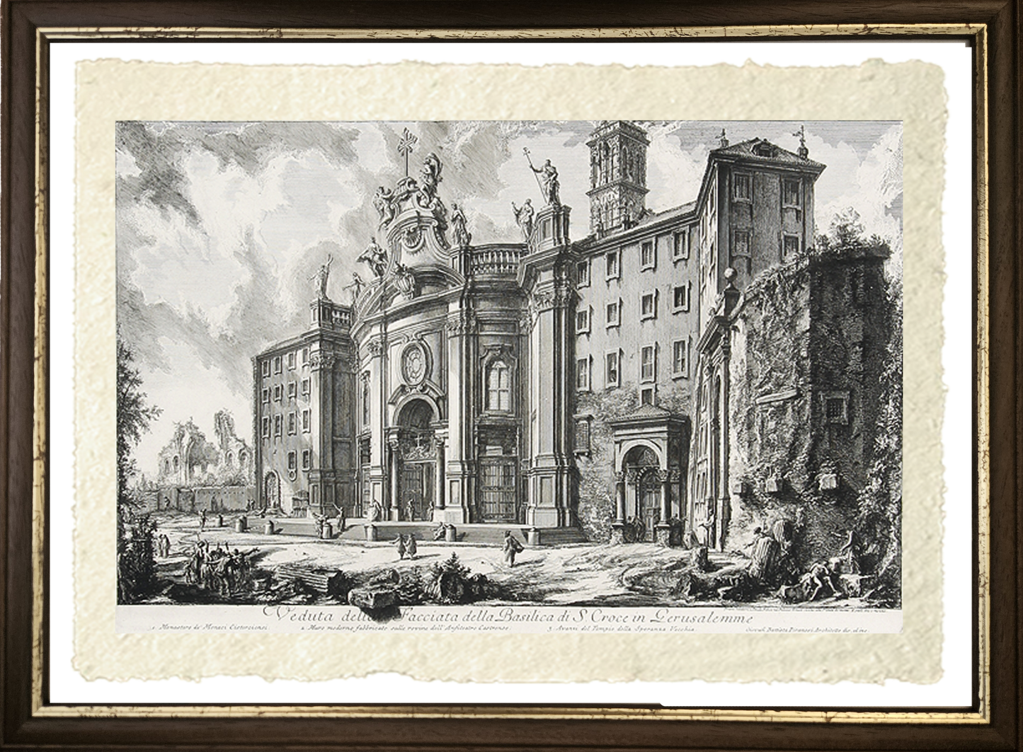Basilica di S.Croce in Gerusalemme, riproduzione di Giovanni Battista Piranesi