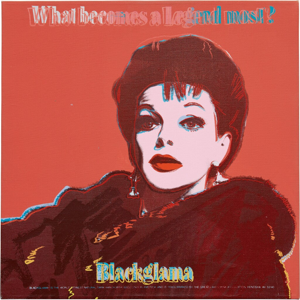 Blackglama (Judy Garland) di Andy Warhol su pregiata carta Amalfi