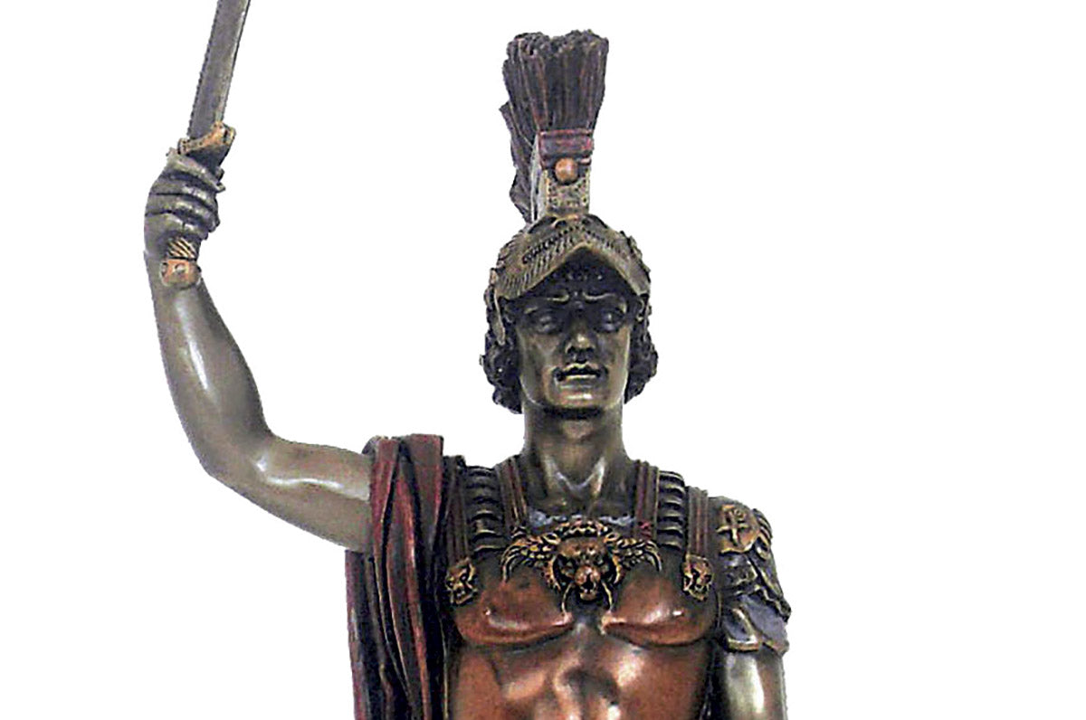 Roman centurion. Sculpture