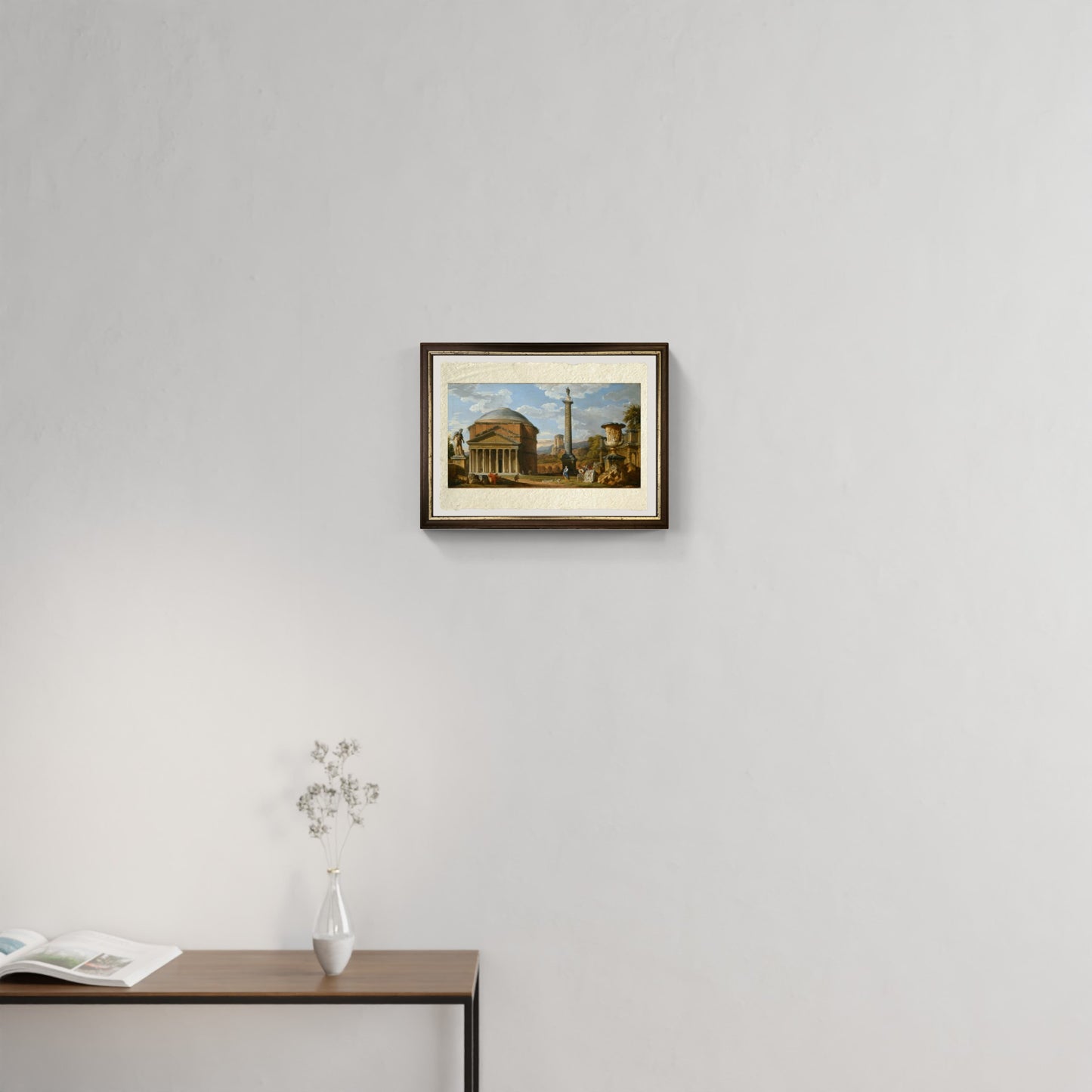 Capriccio di Rovine Romane con il Pantheon, 1737 di Pannini sala
