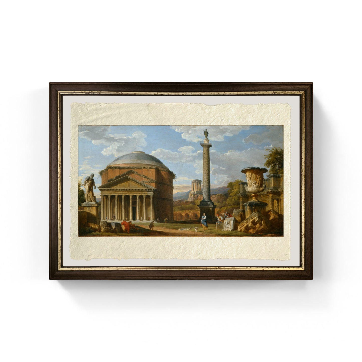 Capriccio di Rovine Romane con il Pantheon, 1737 di Pannini