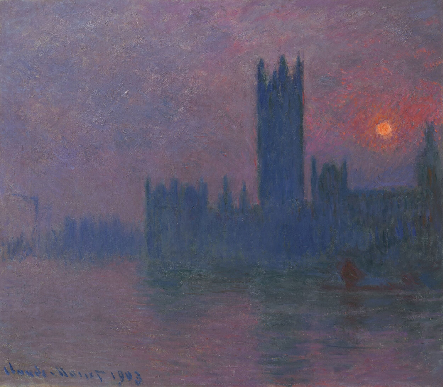 Houses of Parliament by Claude Monet on refined Amalfi paper