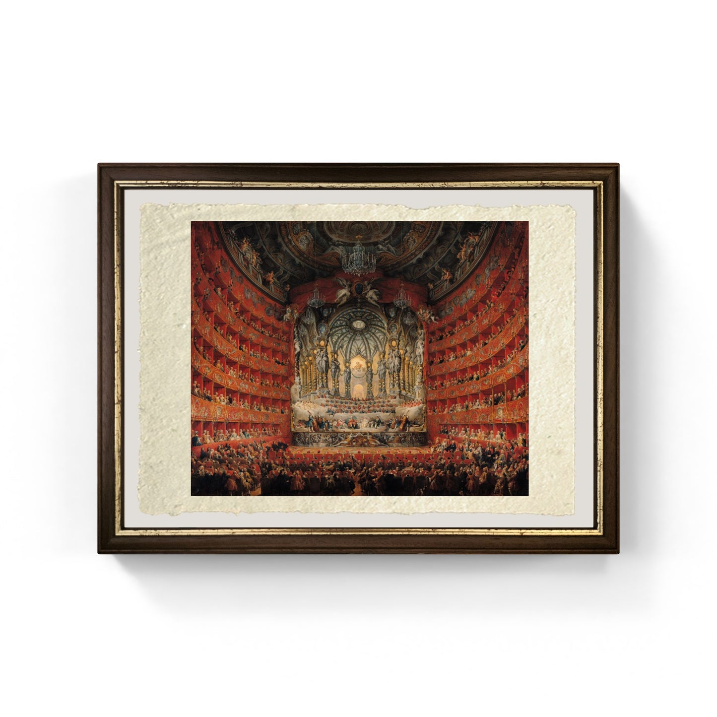 Concert given by Cardinal de La Rochefoucauld at the Argentina Theatre in Rome, on the Marriage of Louis the Dauphin by Giovanni Paolo Pannini