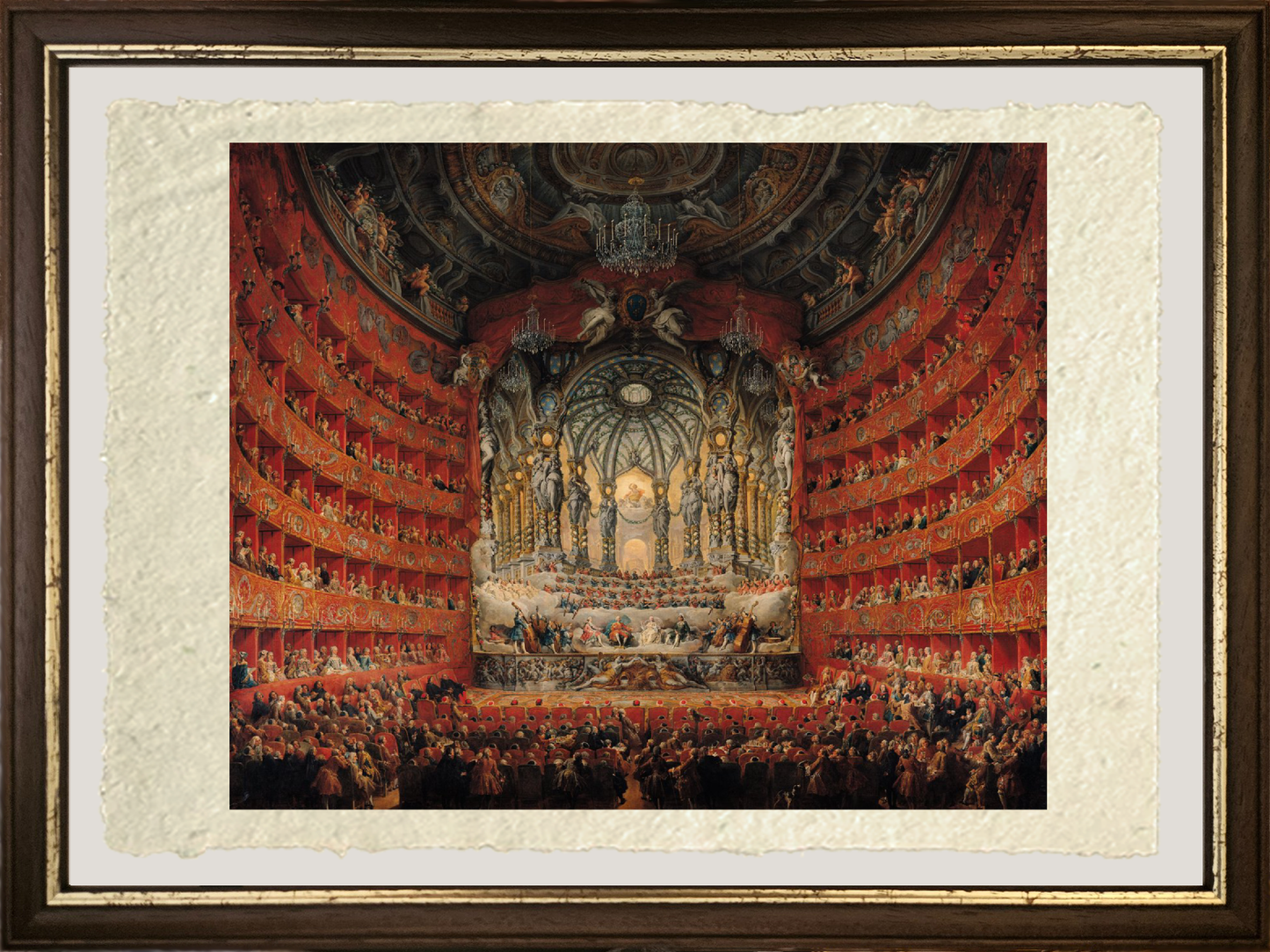 Concert given by Cardinal de La Rochefoucauld at the Argentina Theatre in Rome, on the Marriage of Louis the Dauphin by Giovanni Paolo Pannini