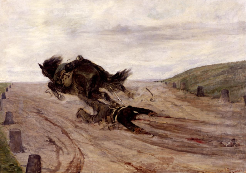 Lo staffato di Giovanni Fattori su pregiata carta Amalfi