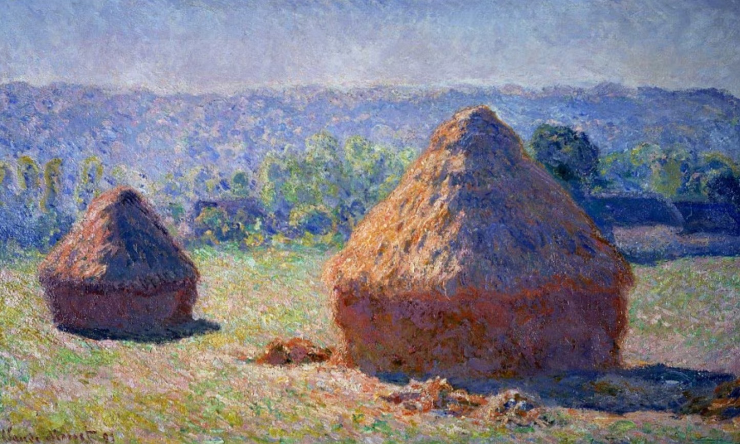 Covoni di Claude Monet su pregiata carta Amalfi