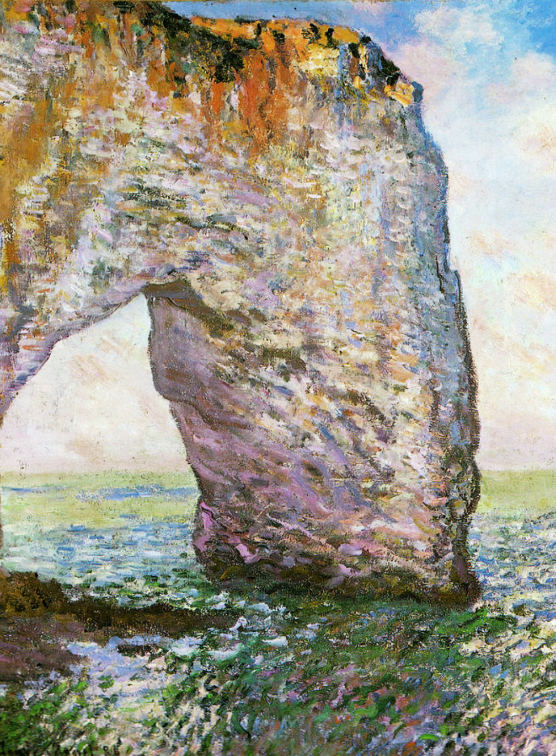 La Manneporte di Claude Monet su pregiata carta Amalfi