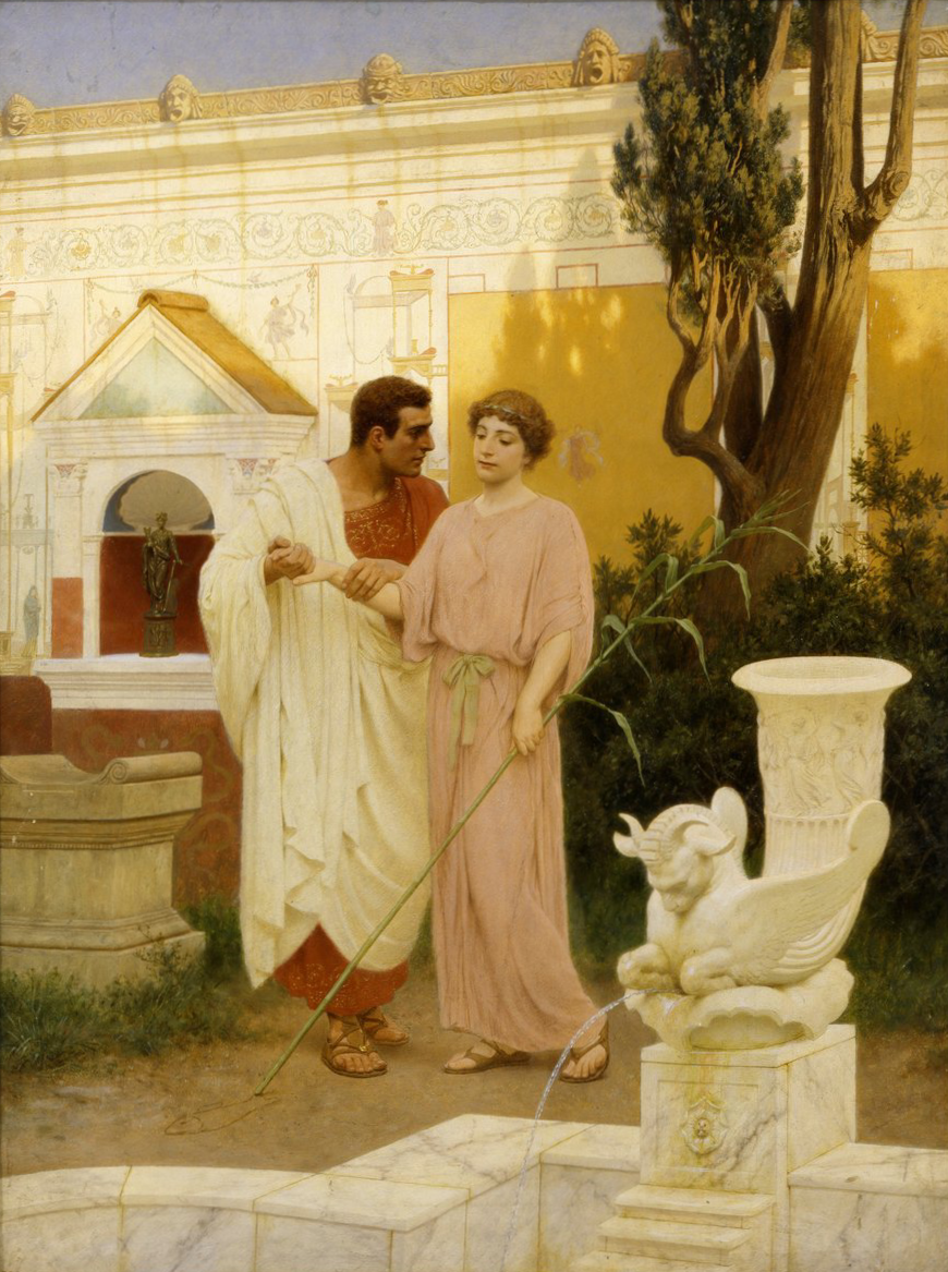 Horace reads in front of Stefano Bakalovich's circle of Maecenas