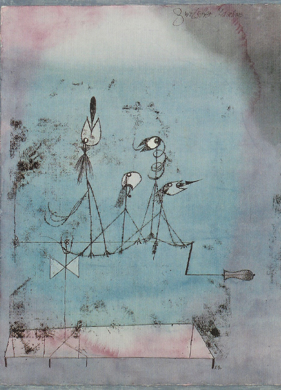 La macchina cinguettante di Paul Klee su pregiata carta Amalfi