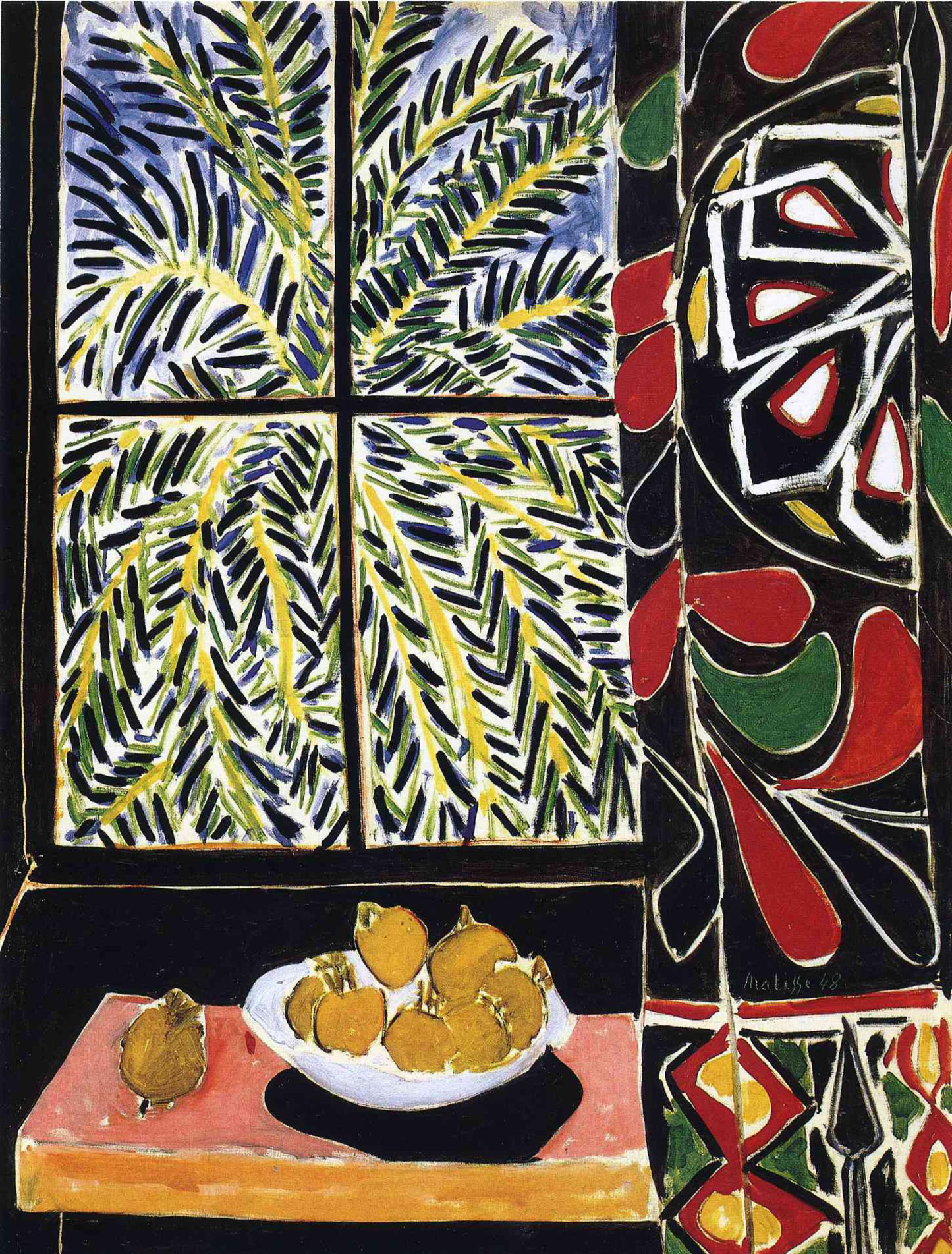 Interno con tenda egiziana di Henri Matisse su pregiata carta Amalfi