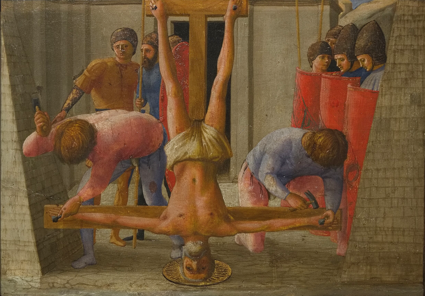 La crocefissione di San Pietro di Masaccio su pregiata carta Amalfi