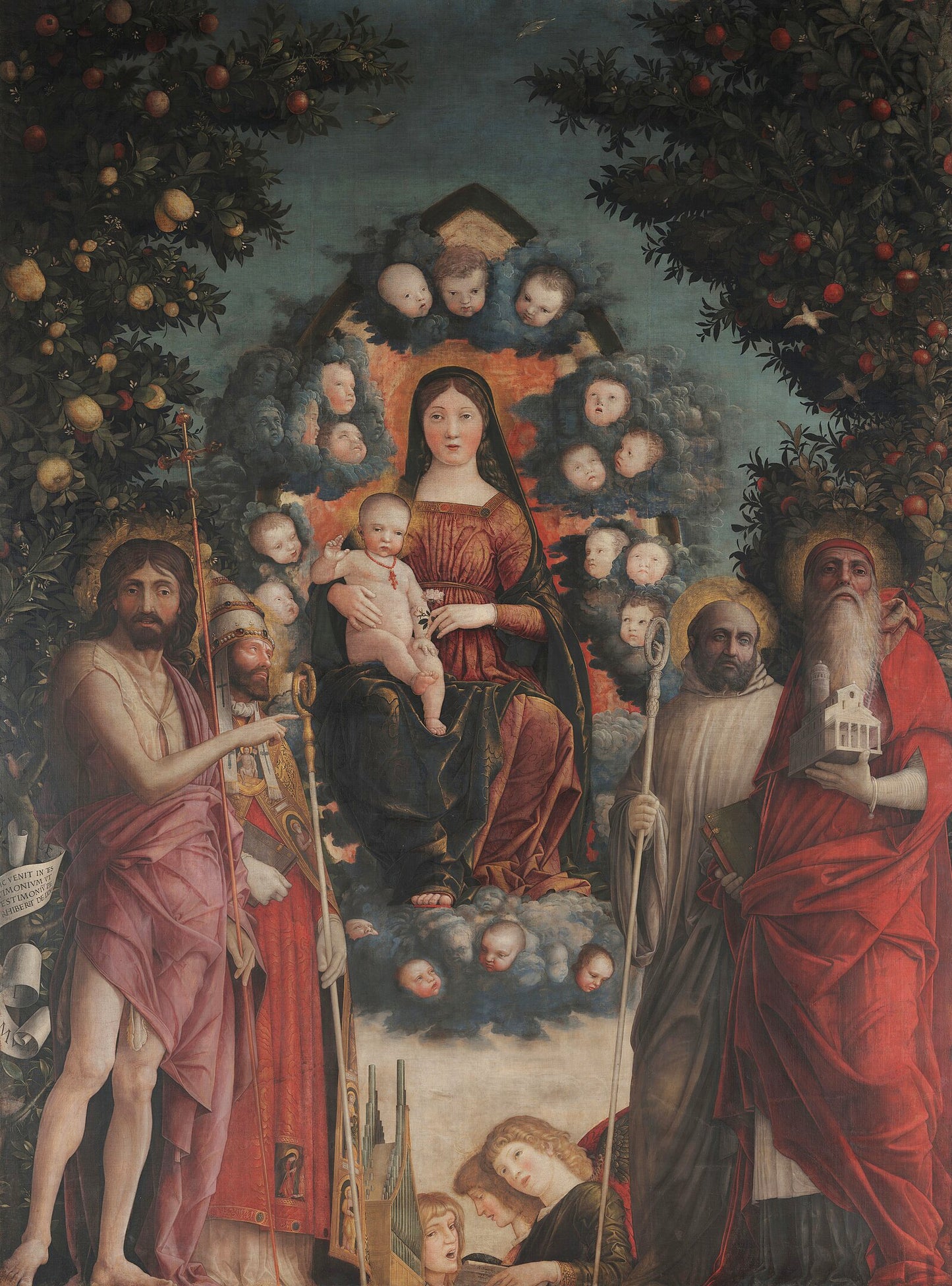 Pala Trivulzio di Andrea Mantegna su pregiata carta Amalfi