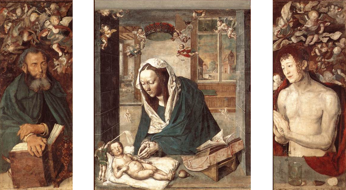 Altare di Dresda di Albrecht Dürer su pregiata carta Amalfi