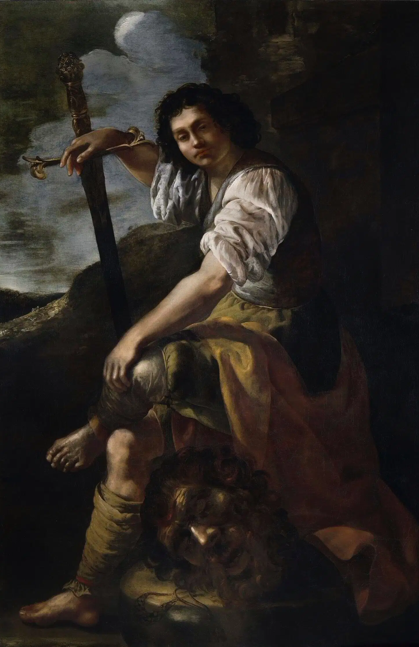 Davide e Golia di Artemisia Gentileschi su pregiata carta Amalfi