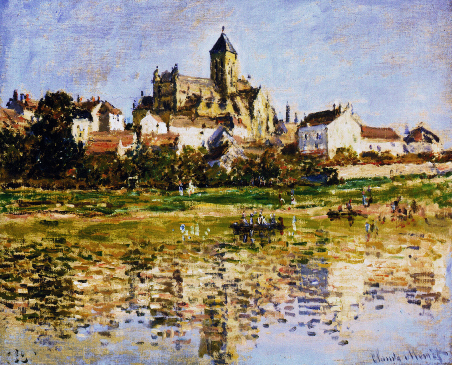 The Church of Vetheuil by Claude Monet on refined Amalfi paper