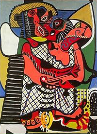 Il bacio di Pablo Picasso su pregiata carta Amalfi