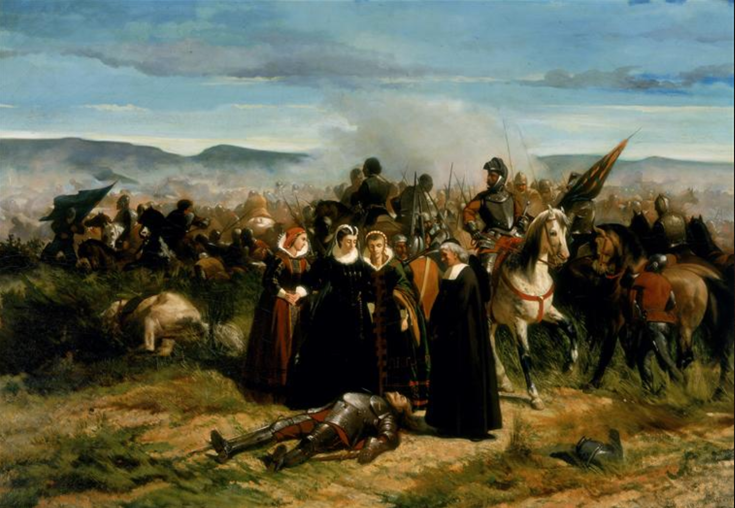 Maria Stuarda al campo di Crookstone di Giovanni Fattori su pregiata carta Amalfi