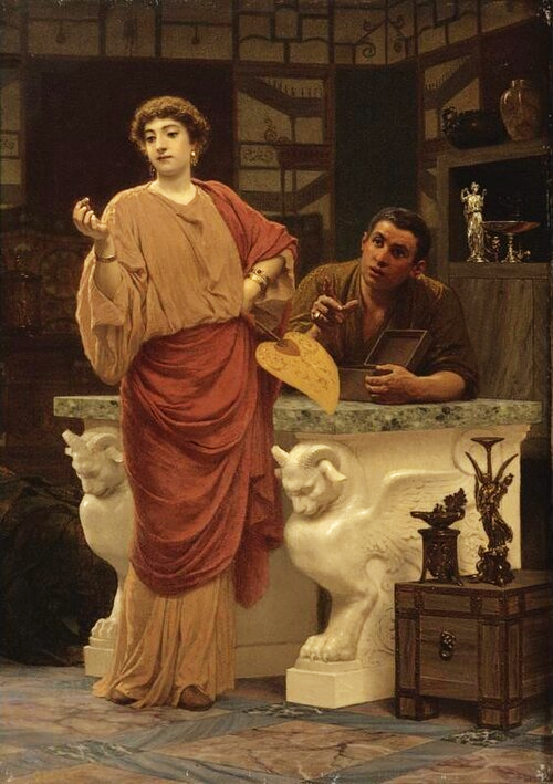 Horace reads in front of Stefano Bakalovich's circle of Maecenas