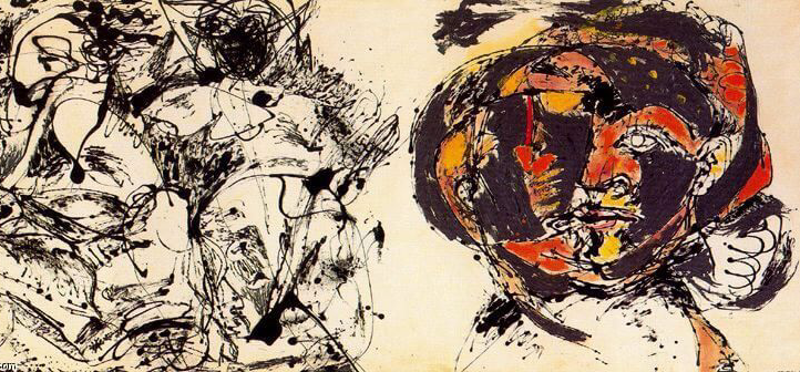 Portrait and a dream di Jackson Pollock su pregiata carta Amalfi