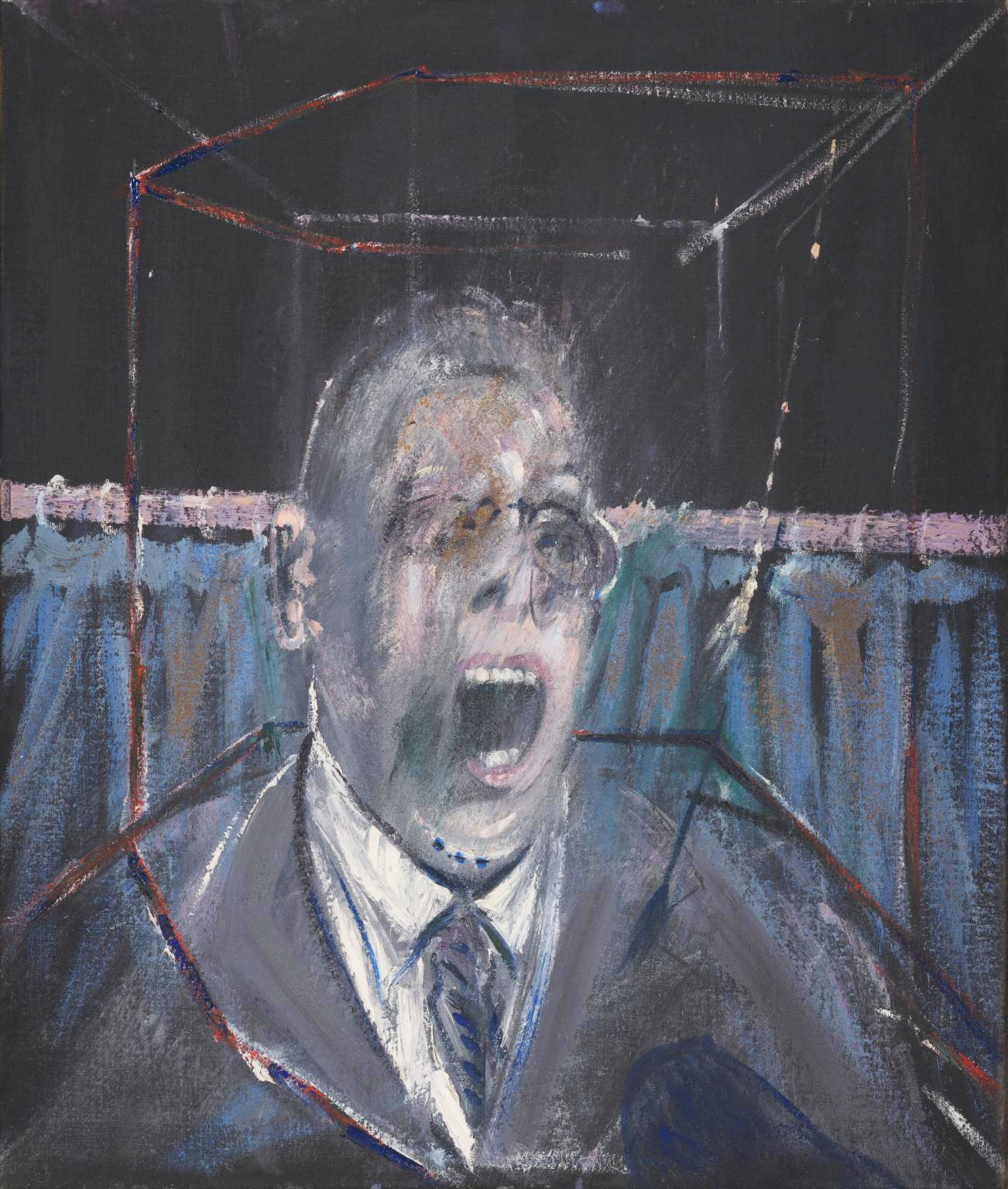 Study for a portrait di Francis Bacon su pregiata carta Amalfi