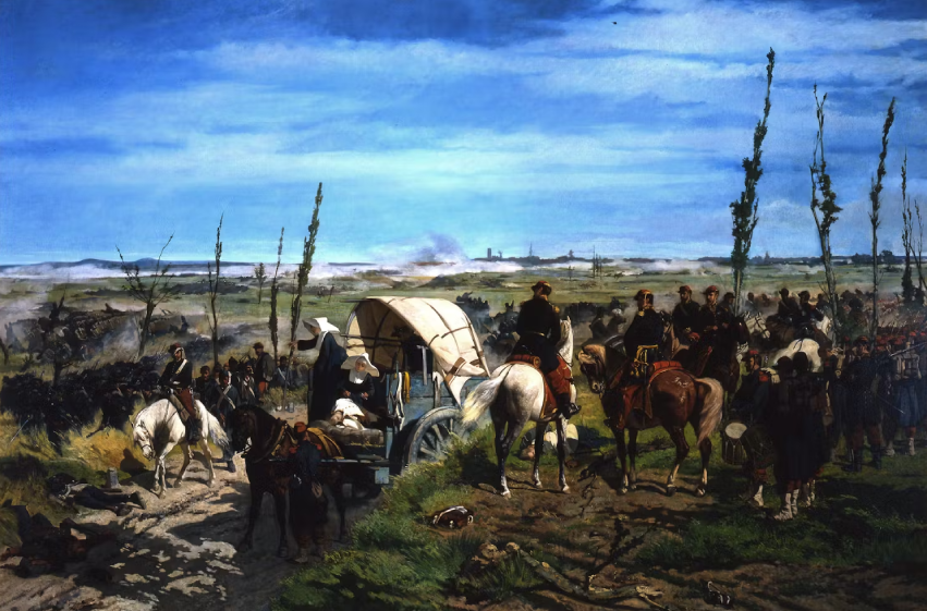 Il campo italiano dopo la battaglia di Magenta di Giovanni Fattori su pregiata carta Amalfi